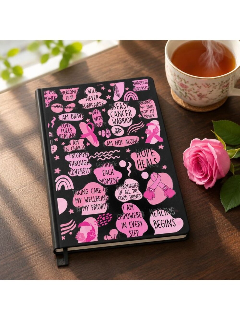 NWT-Breast Cancer Warrior Inspiring Journal and Pen Set SKU#1218